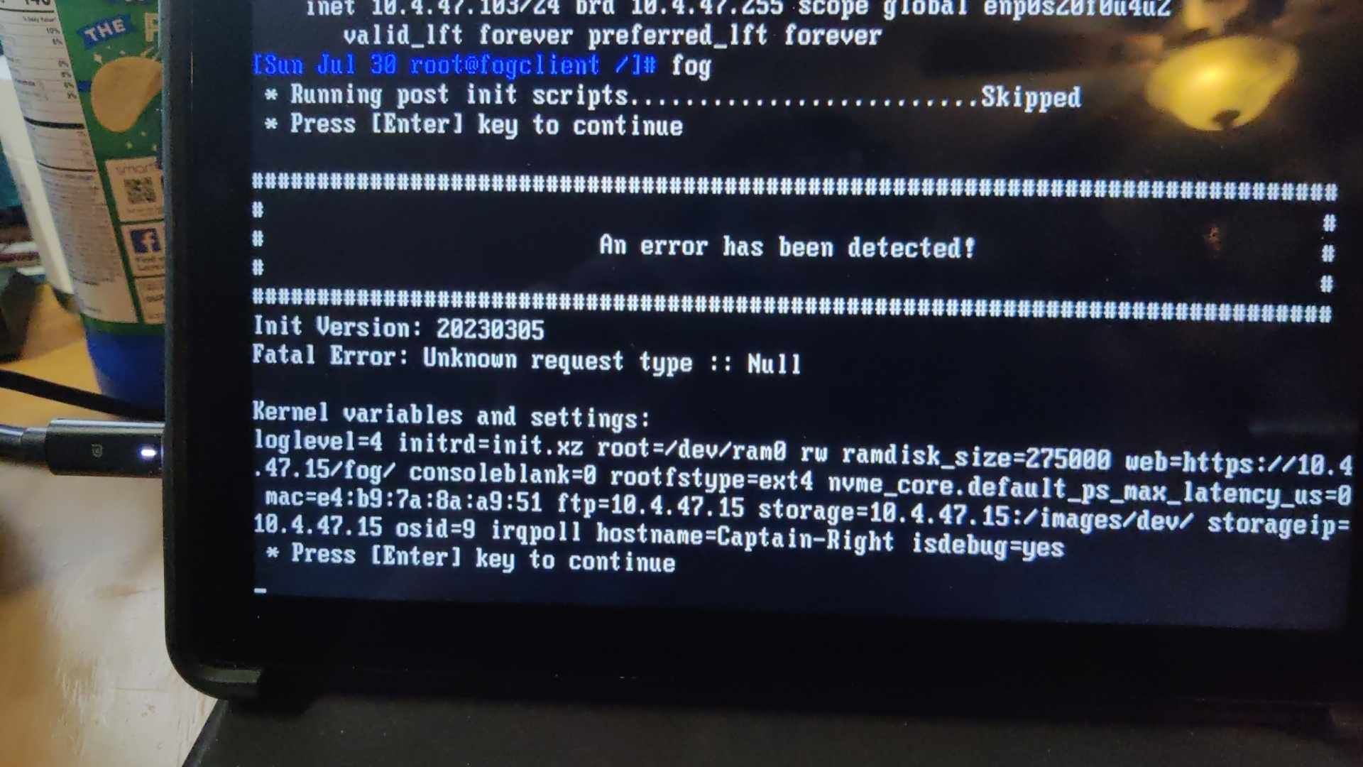 error null after trying to continue debug imaging boot.jpg