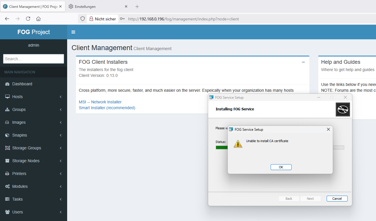 20260623_FOG_Client_unable_to_install_CA_certificate.PNG